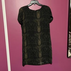 Snake print dress